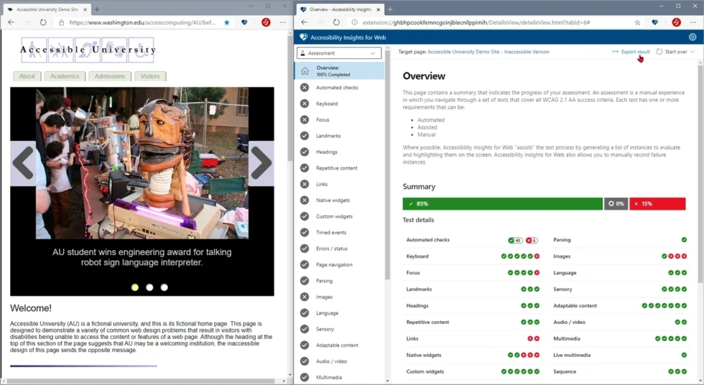 Accessibility Insights by Microsoft
