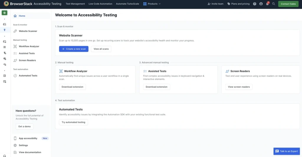 BrowserStack Accessibility Testing